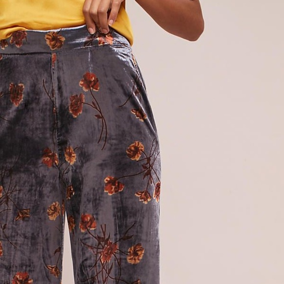 Anthro Jessie Velvet Wide-Legged Pants Ett wa - Picture 3 of 5